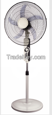 16-inch stand fan with heavy round base, strong wind , pure copper and stable grill