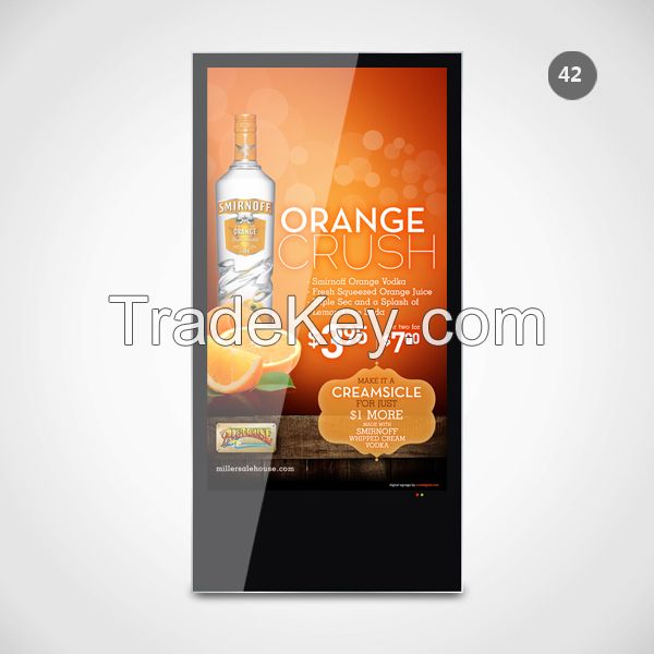 42ï¼ Portrait framework LCD digital signage poster