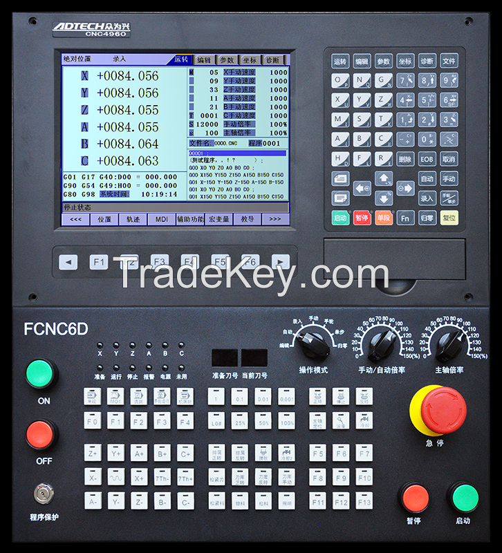 ADT-CNC4960 6-Axis CNC Milling Controller with MPG , additional panel