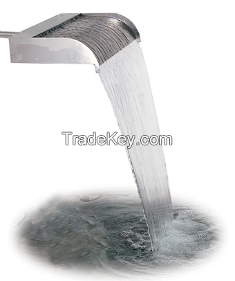 Stainless steel waterfall cascade for garden pond swimming pool