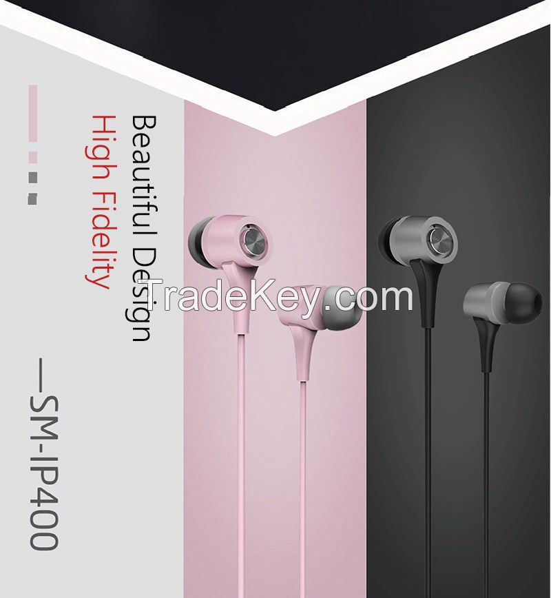 Rainbow IP-400 Wired In Ear Headphones iPhone Earphones Earbuds with Microphone and Remote Control