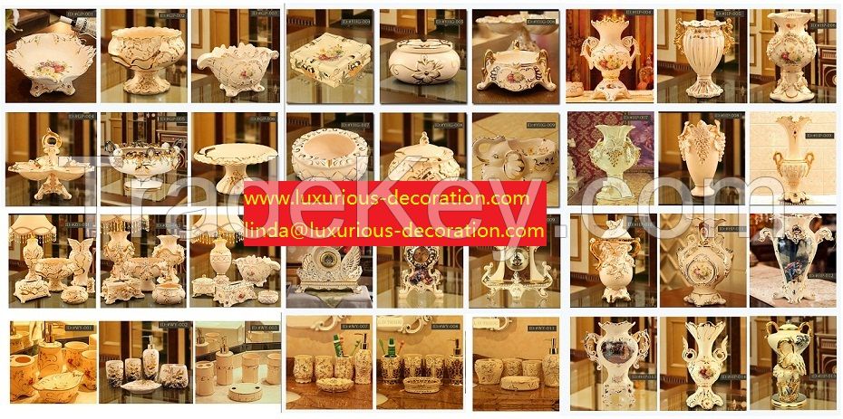 European style luxurious ceramic decoration set