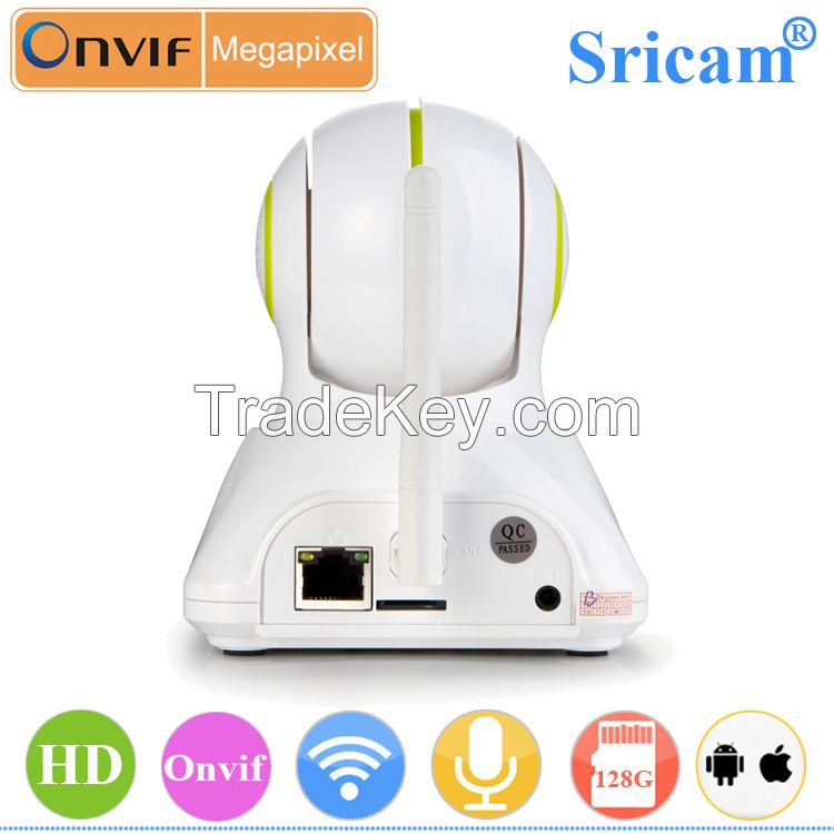 Sricam Wi-Fi Pan Tilt Indoor IP Camera IR-CUT Home security Door sensor 720P HD