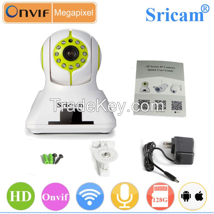 Sricam Wi-Fi Pan Tilt Indoor IP Camera IR-CUT Home security Door sensor 720P HD