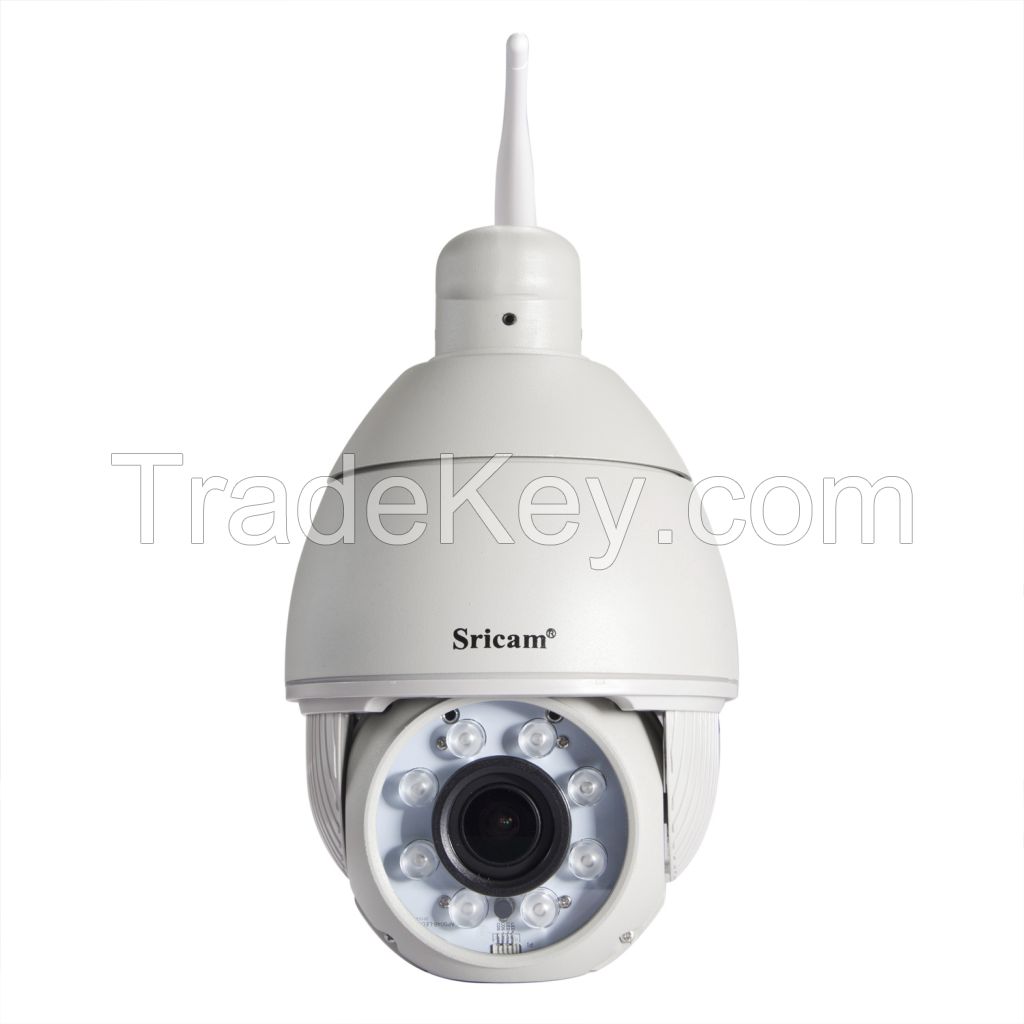 Sricam  Wireless PTZ Outdoor waterproof IP Camera IR-CUT Home security Night vision 720P HD