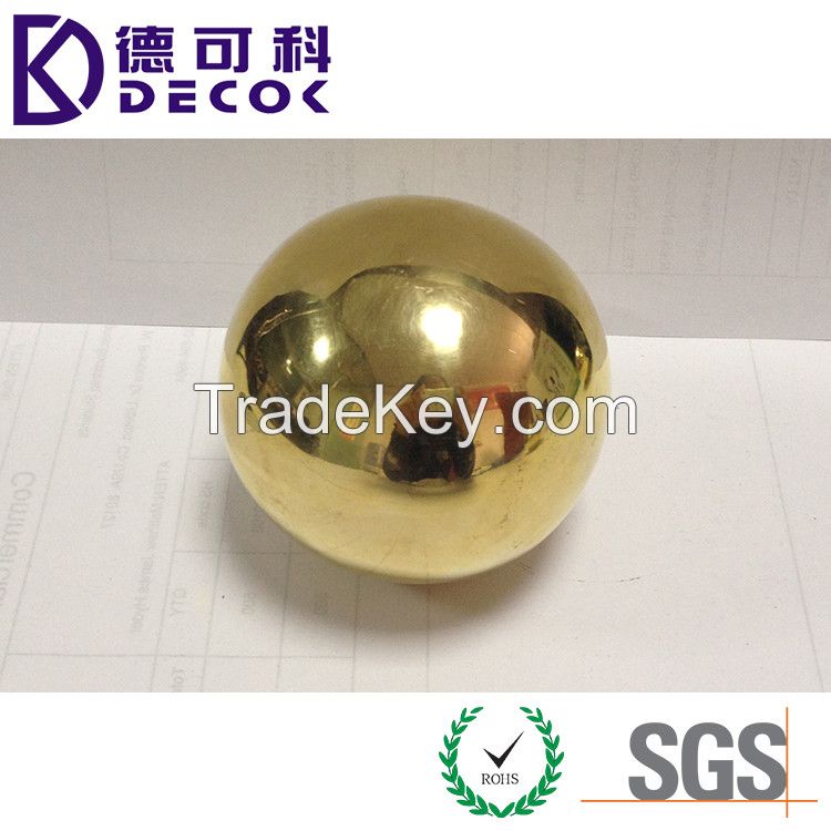 100mm 200mm 300mm 500mm Shiny Polished Decorative Ornament Hollow Steel Ball Plated Gold Color