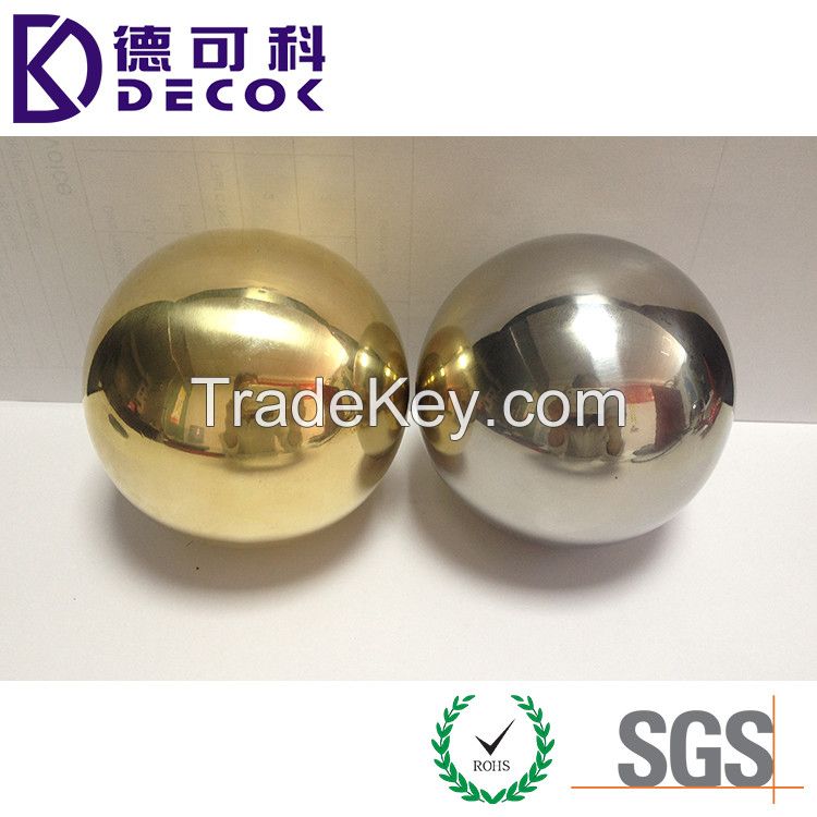 100mm 200mm 300mm 500mm Shiny Polished Decorative Ornament Hollow Steel Ball Plated Gold Color