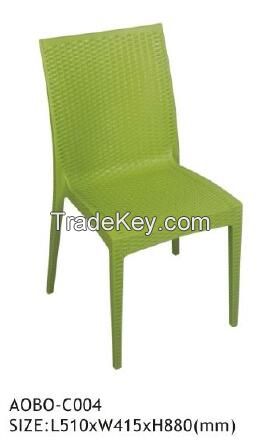 plastic ratan chair 