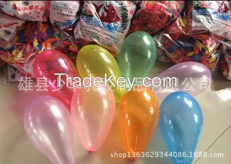 Latex Water Balloon, 3 inch, standard color, 0.22g/pc, 100pcs/bag, 500pcs/bag