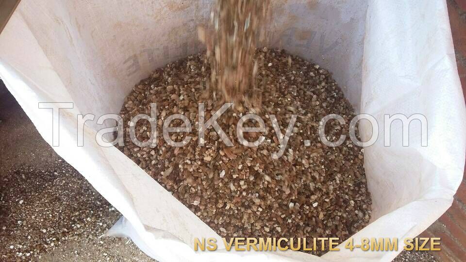 3-6mm 4-8mm etc Expanded Vermiculite  for Agriculture and Horticulture