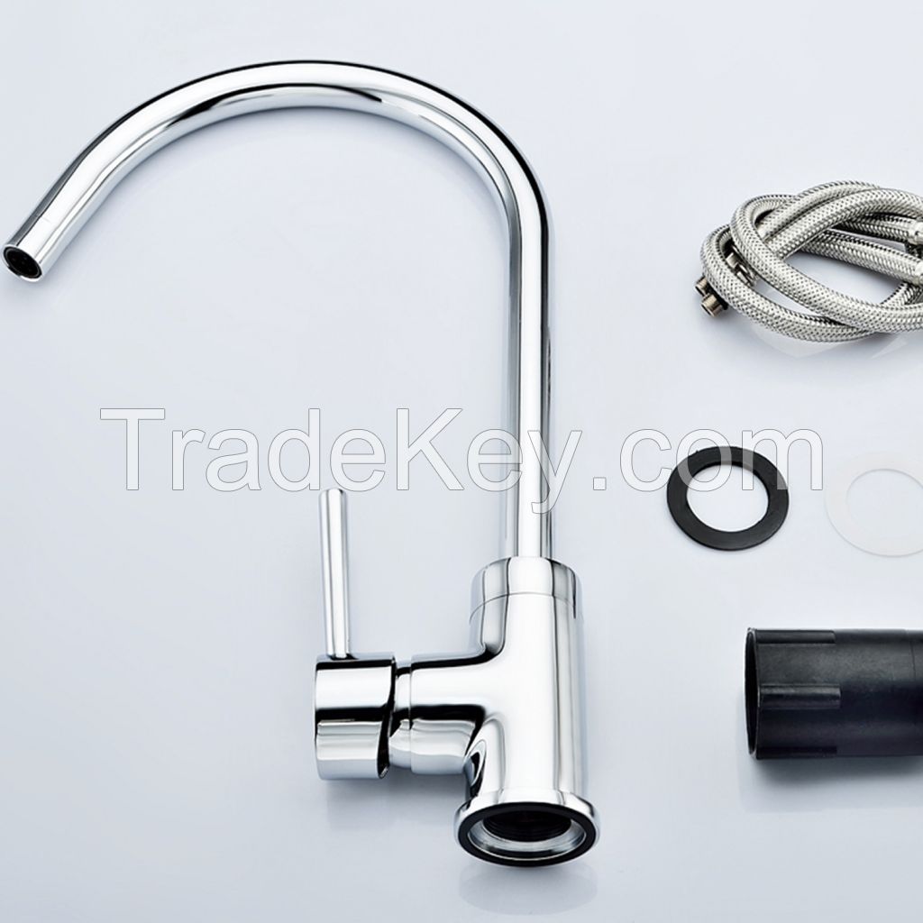 Hot selling high quality brass chrome kitchen faucet SRBF1831