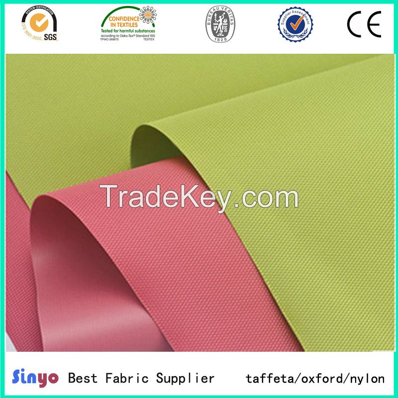 PU/PVC coated 100% polyester 600D oxford fabric for bags/luggage