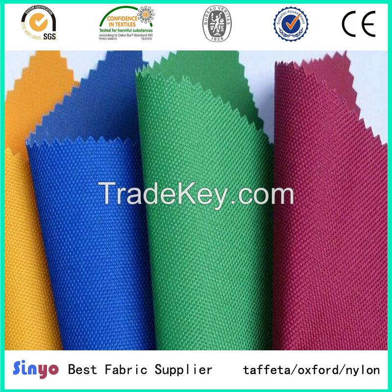 PU/PVC coated 100% polyester 600D oxford fabric for bags/luggage 