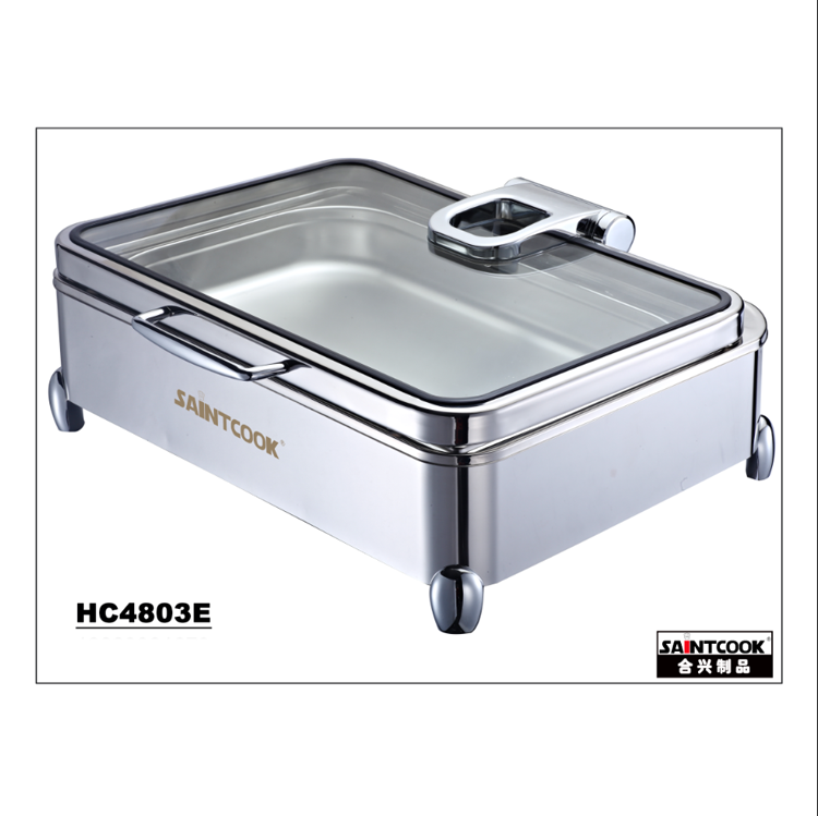 1/1 rectangle Hydraulic induction chafing dish HC4803E, FDA cert.