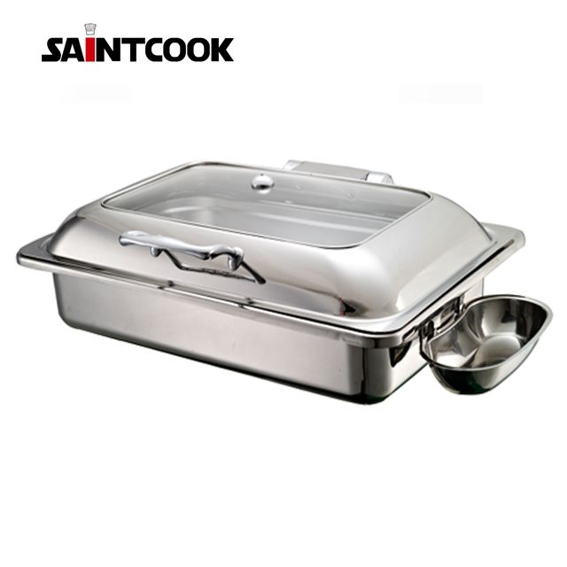 1/1 rectangle 304 stainless steel chafing dish, buffet food warmer HC1806E