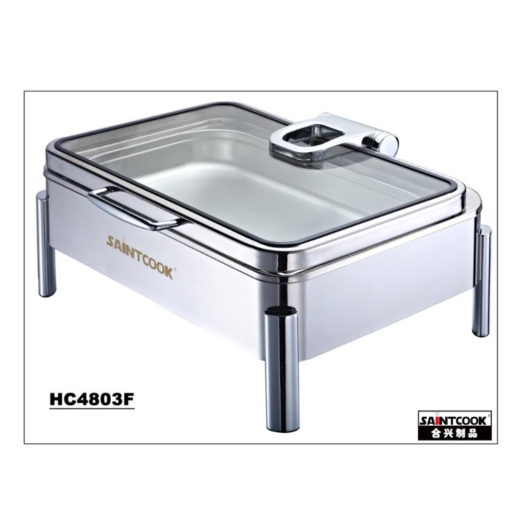 1/1 rectangle Hydraulic induction chafing dish HC4803E, FDA cert.