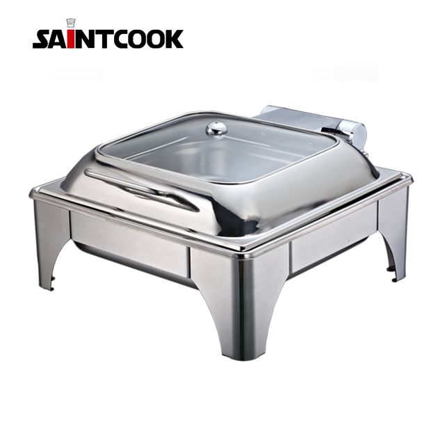 stainless steel 2/3 square food warmer, chafing dish HC2804