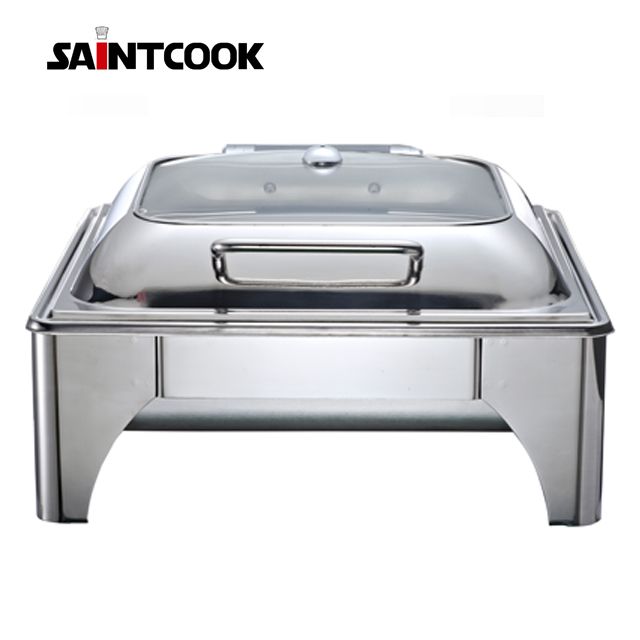 stainless steel 2/3 square food warmer, chafing dish HC2804