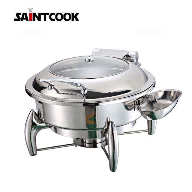 Round 304 stainless steel chafing dish, buffet food warmer HC1805E