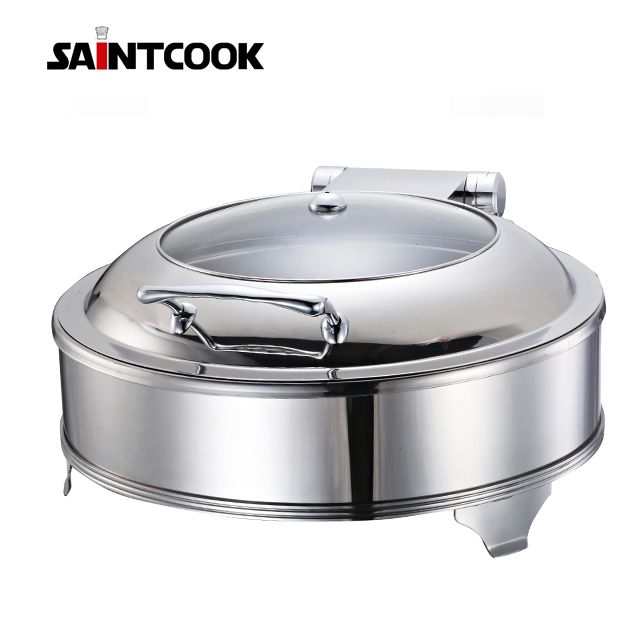 Round 304 stainless steel chafing dish, buffet food warmer HC1805E