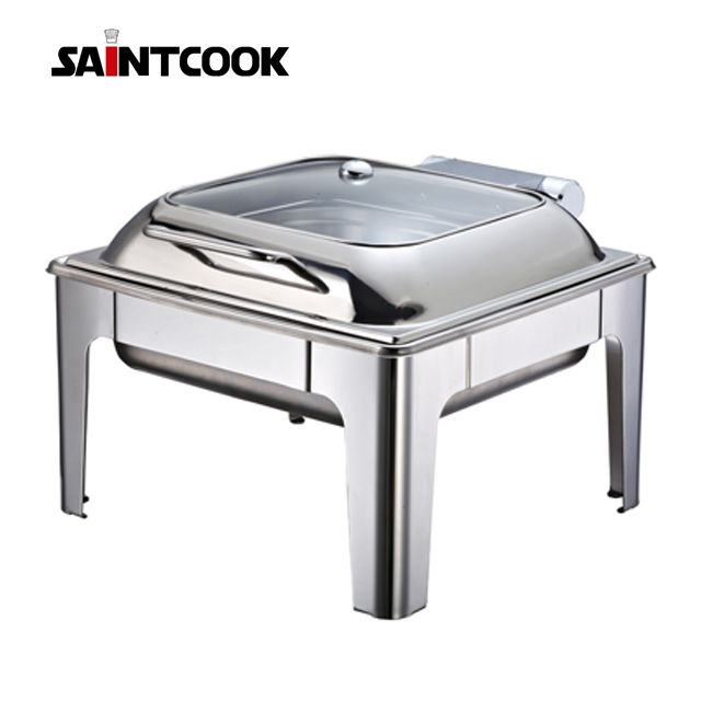 stainless steel 2/3 square food warmer, chafing dish HC2804