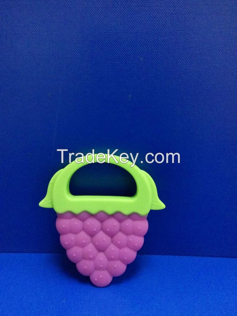 High Quality 100% Food Grade Soft Fruit Shape Silicone Baby Teether