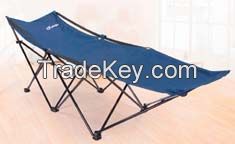 Comfortable campnig folding bed for outdoor leisure