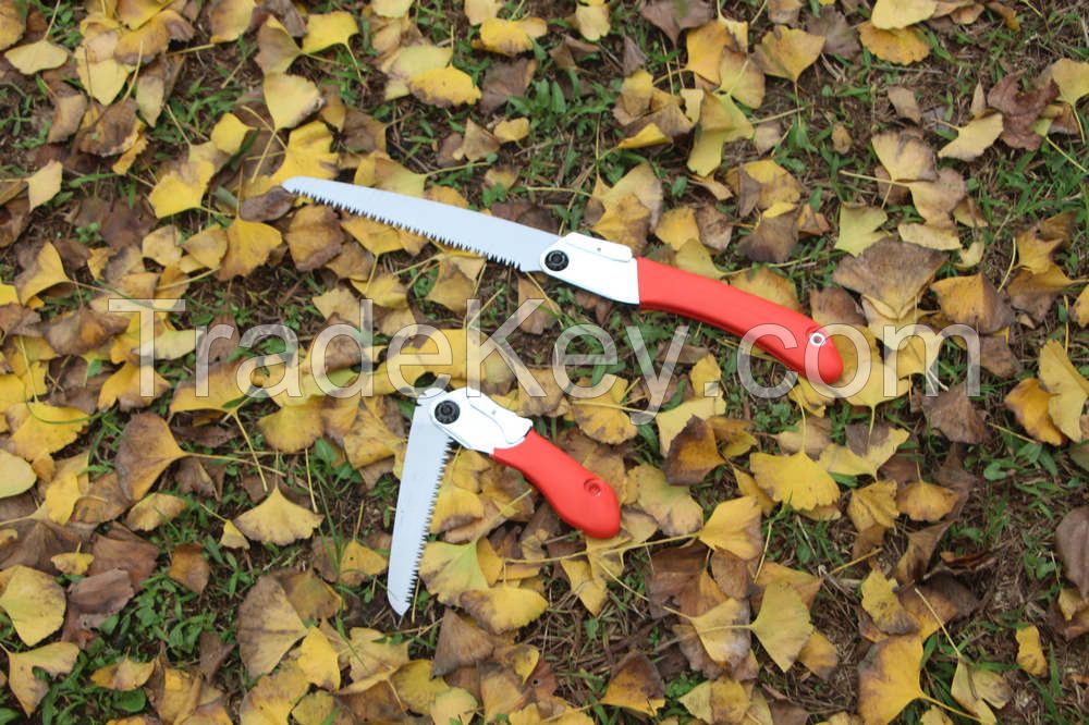 high quality folding hand pruning saw with pocket case