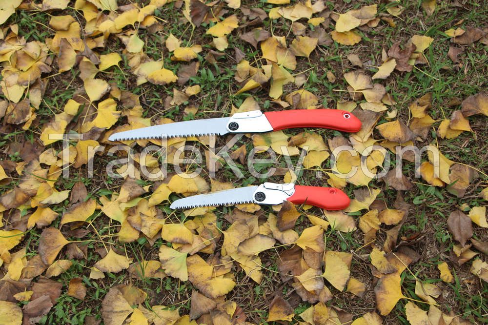 high quality folding hand pruning saw with pocket case