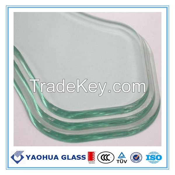 Shaped cutting  glass panel   for stove