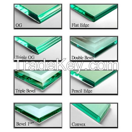 Shaped cutting  glass panel   for stove