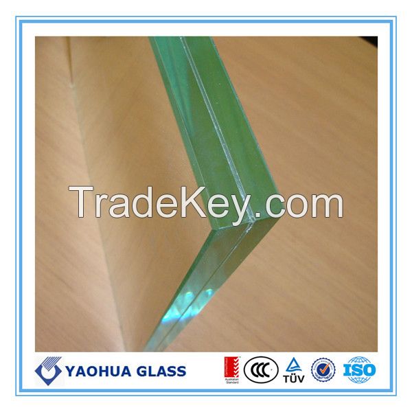 6.38mm/8.38mm/10.76mm laminated glass CCC/CE