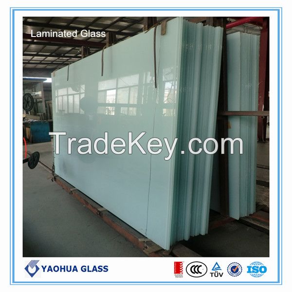 6.38mm/8.38mm/10.76mm laminated glass CCC/CE