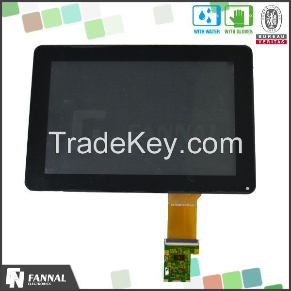 projected 10.1 inch tft capacitive touch panel module touchscreen monitor WXGA 1280*800