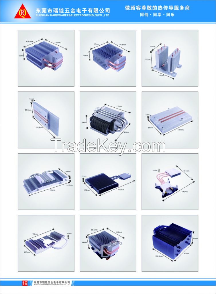 LED heatsink, CPU coolers,  VGA coolers, Cold forging heatsink, Extrusion heatsink, CNC machining heatsink, metal stamping parts