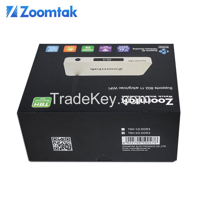 Zoomtak T8H quad-core android tv box