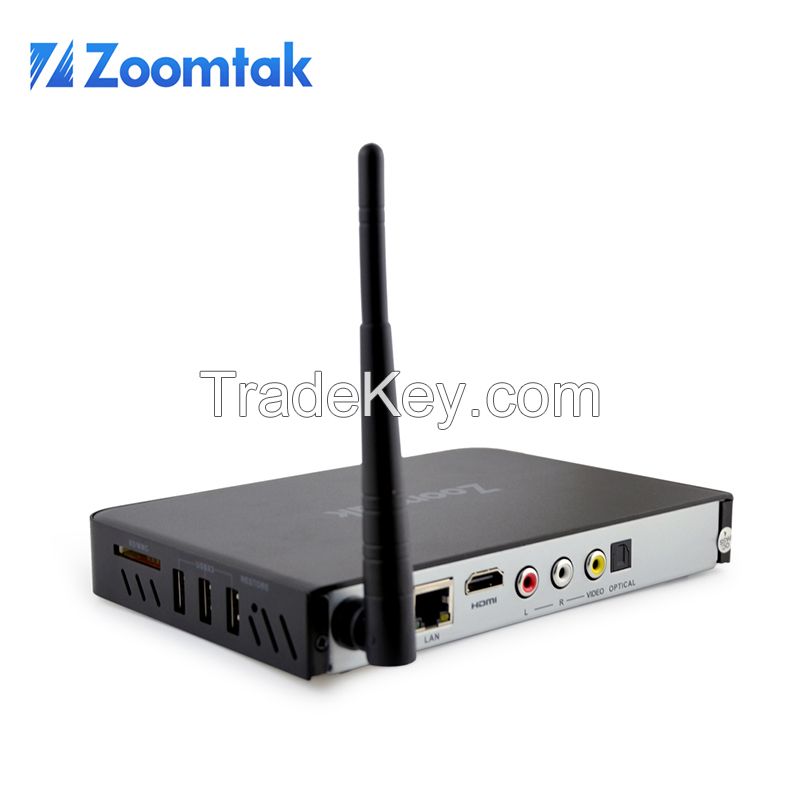 2016 Zoomtak T8X amlogic s905 quad core android-based smart tv box