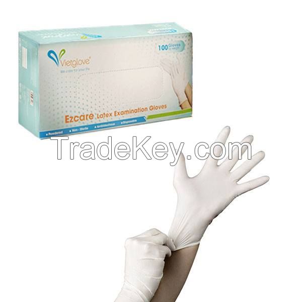 White Nitrile Examination Gloves