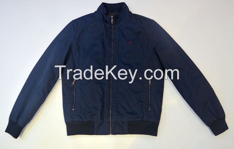 PU110 Vintage Mens Royal Blue Quilted Cotton Jacket
