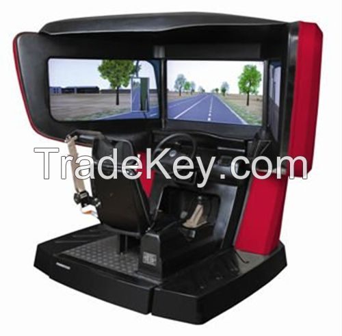 Truck driving simulator, dump truck simulator, car driving simulator