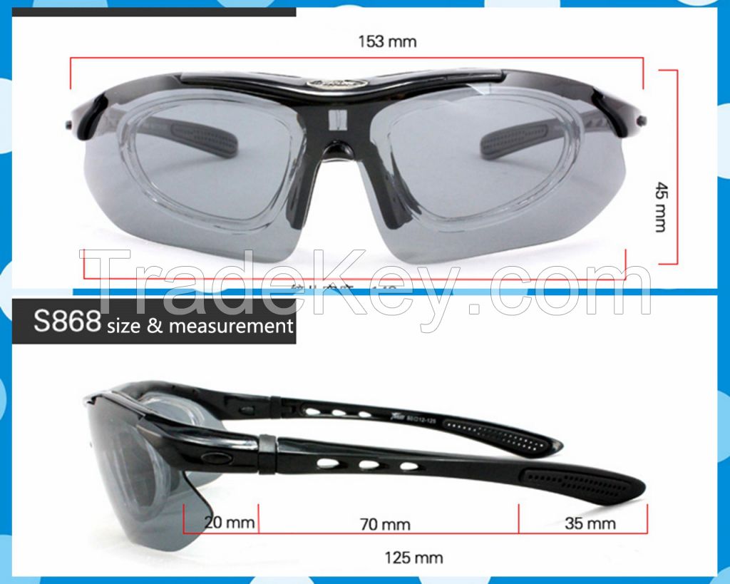 Polarized 5 Lens Wholesale Flip up UV400 Sports Sunglasses