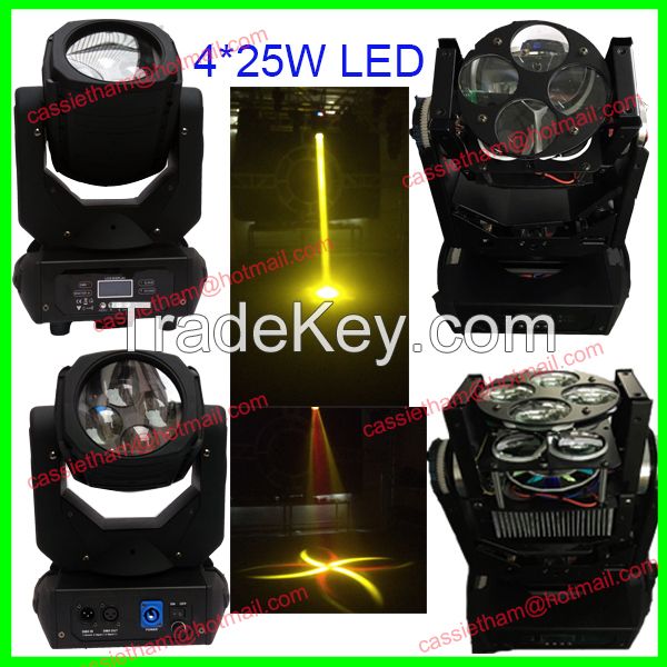 4*25W Super beam moving head light