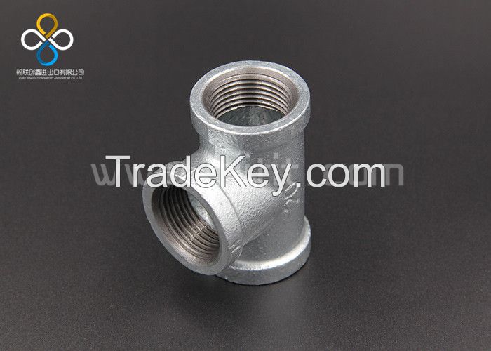 Hot dip galvanized malleable iron pipe fittings-Tee