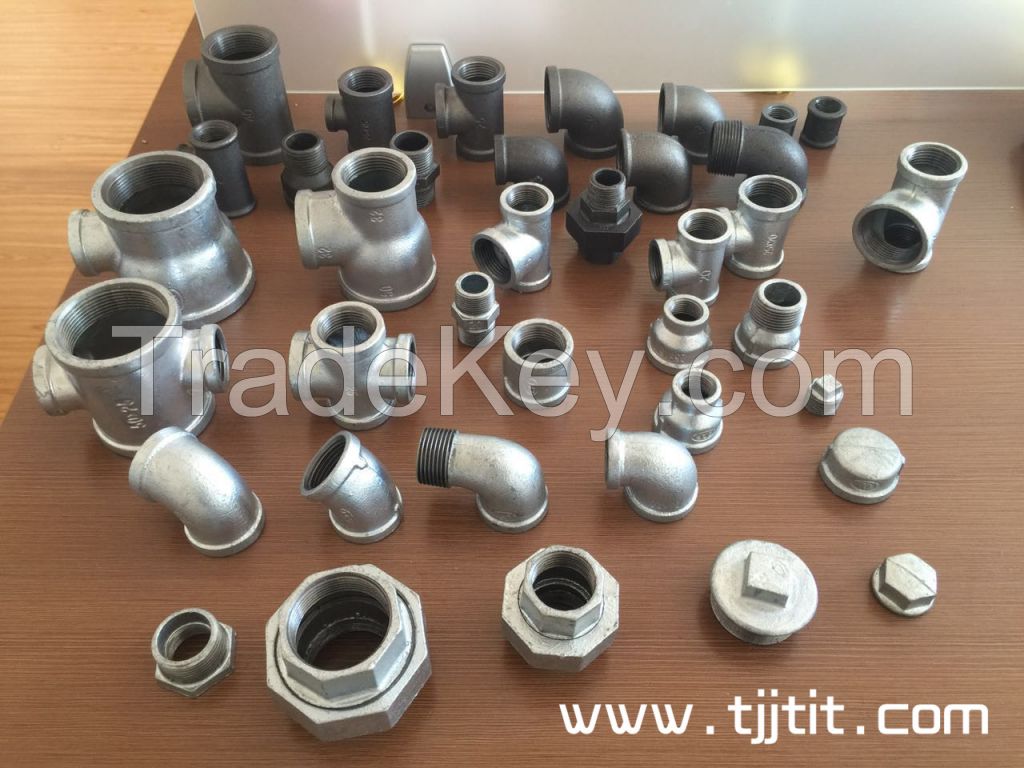 Hot dip galvanized malleable iron pipe fittings-Crosses