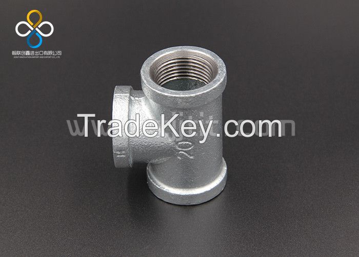 Hot dip galvanized malleable iron pipe fittings-Tee