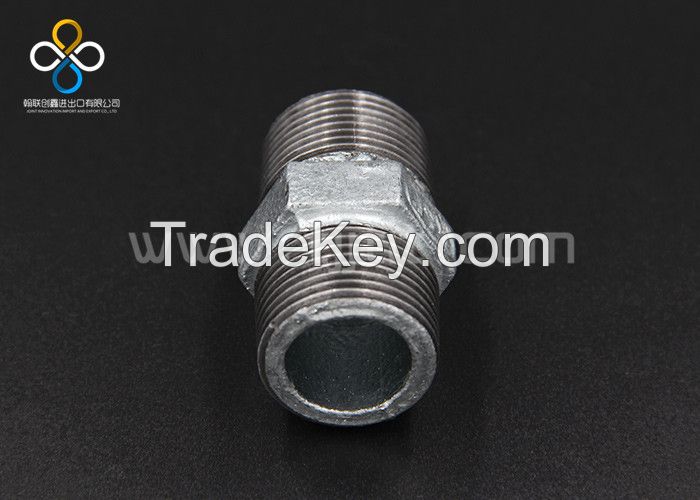 Hot dip galvanized malleable iron pipe fittings-Nipples