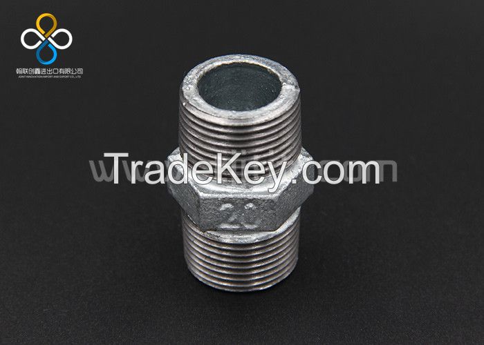 Hot dip galvanized malleable iron pipe fittings-Nipples