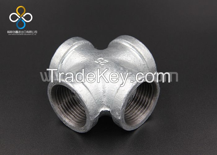 Hot dip galvanized malleable iron pipe fittings-Crosses