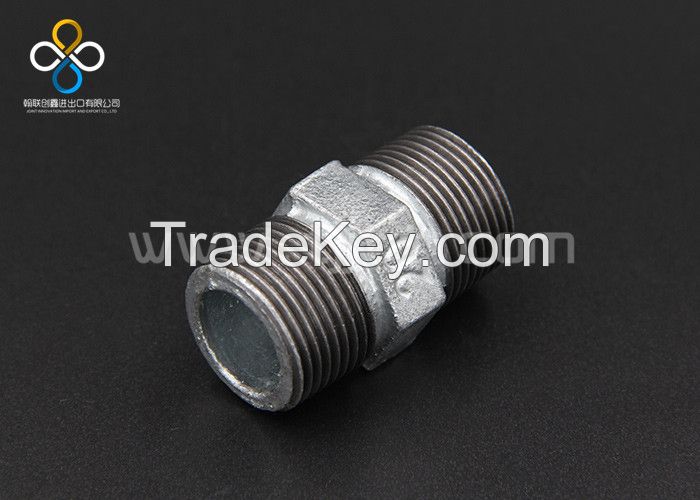 Hot dip galvanized malleable iron pipe fittings-Nipples