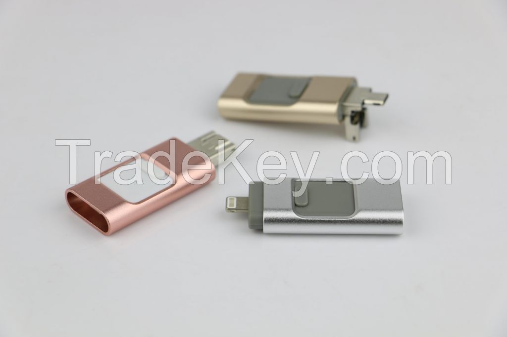 3-in-1 USB flash drive